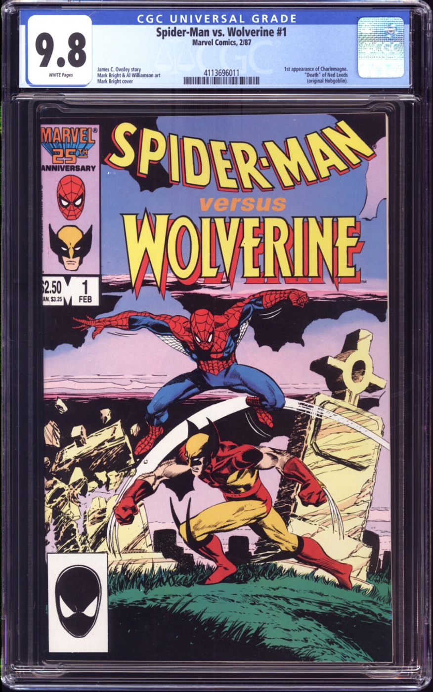 Spider-man vs. Wolverine #1 CGC 9.8 | DaleRobertsComics.com